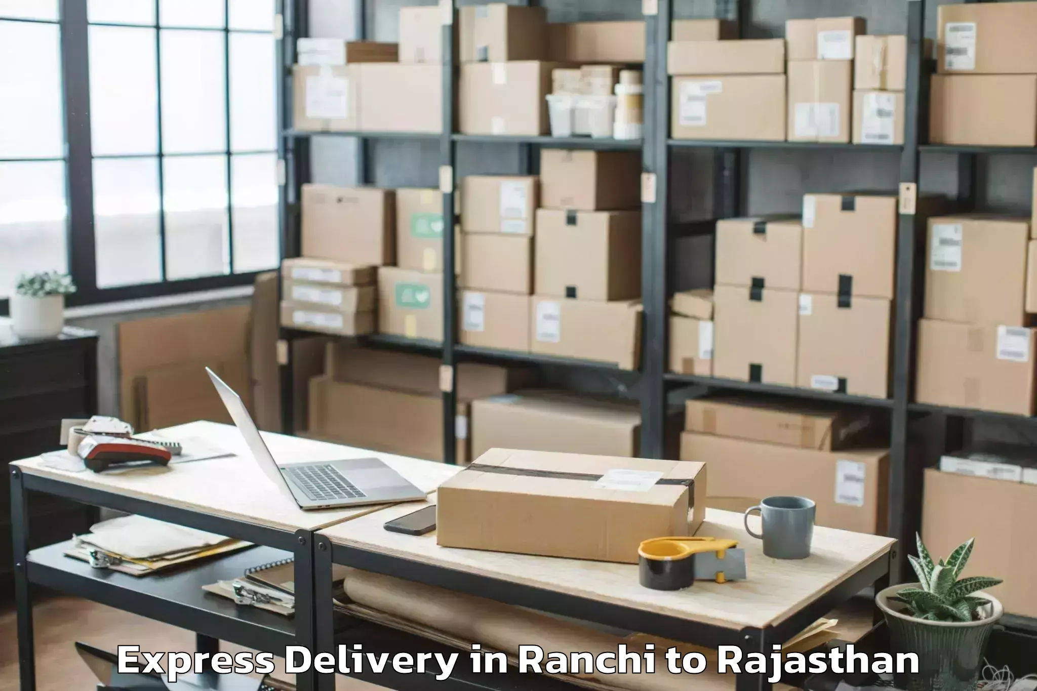 Leading Ranchi to Geetanjali University Udaipur Express Delivery Provider